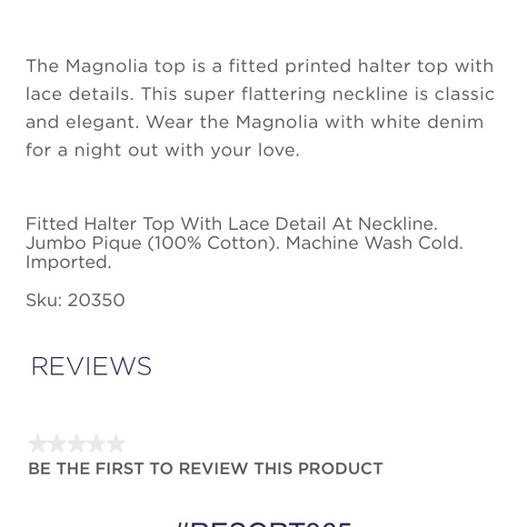 EUC Lilly Pulitzer Magnolia Top in white, size 00 - Picture 6 of 6